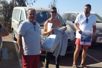 Nueva limpieza de los fondos marinos de Tufia (Foto TA)